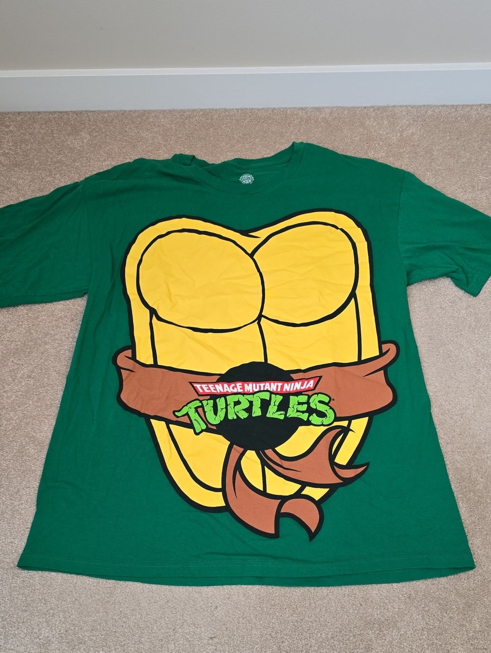 Official TMNT Ninja Turtles Double-Sided Costume Graphic Tee - Men's XL